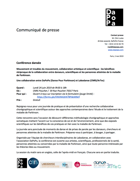 Communiqué de presse